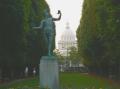  Paris  - Le Jardin du Luxembourg Le Pantheon  vu du Jardin du Luxembourg 039